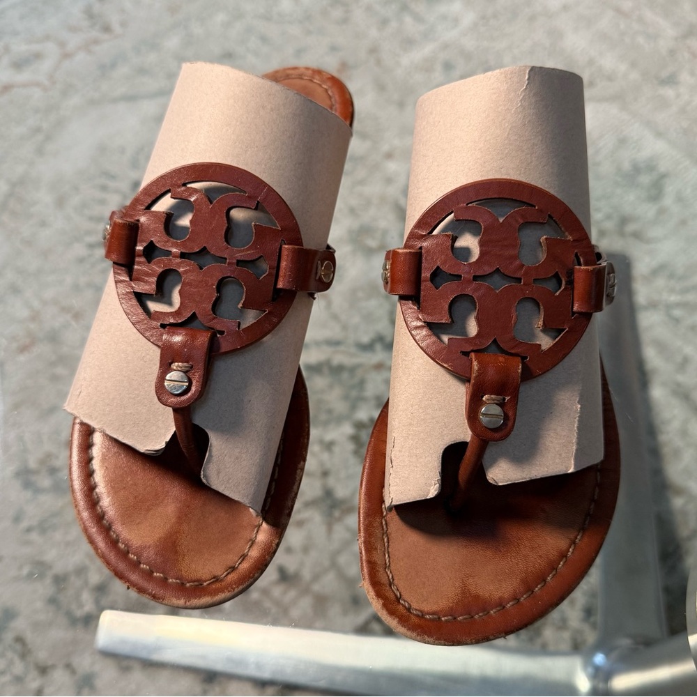 Tory Burch Brown Miller Sandals